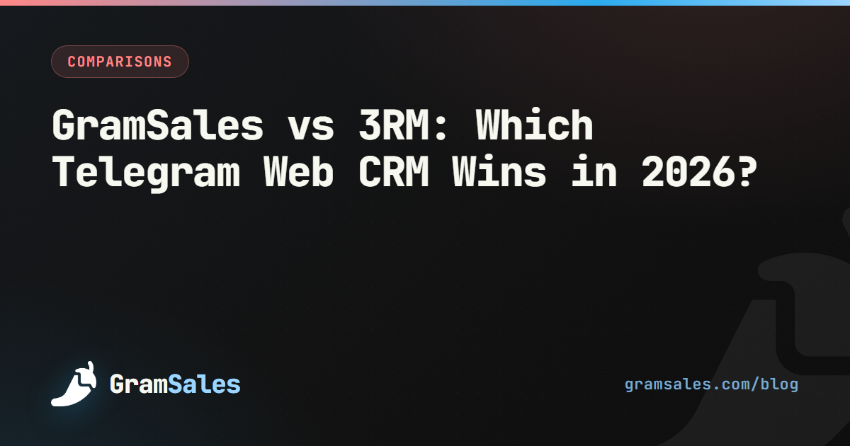 GramSales vs 3RM: Which Telegram Web CRM Wins in 2026? — GramSales blog
